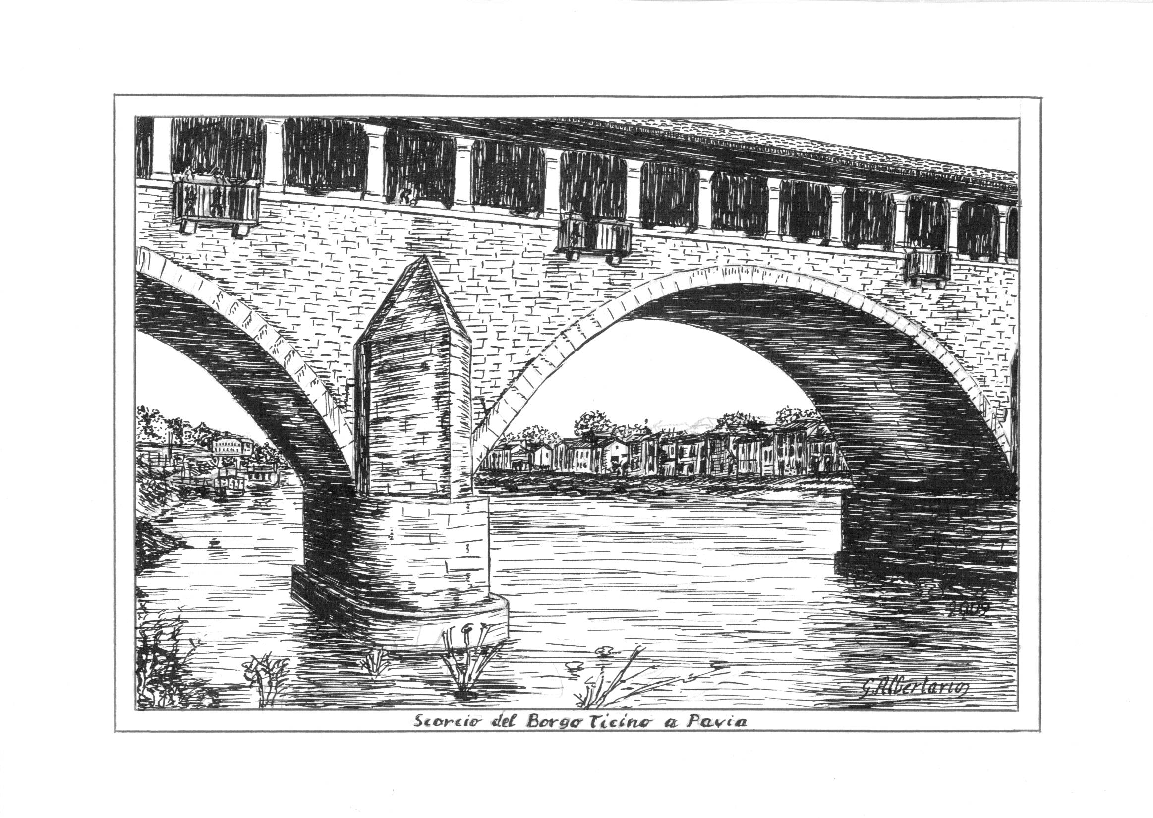 Scorcio del BorgoTicino a Pavia